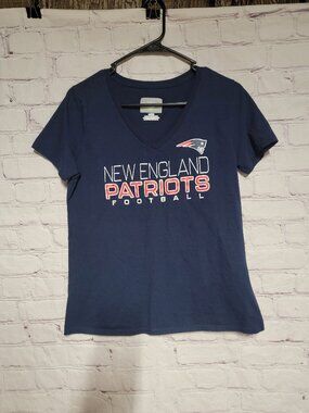 NFL Women's New England Patriots V Neck T-shirt